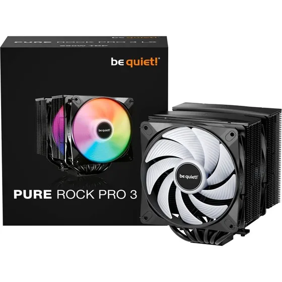 be quiet! Pure Rock Pro 3 LX CPU-køler 120 mm, Sort, max 35 dBA