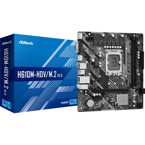 ASRock H610M-HDV/M.2 R2.0 Micro-ATX - LGA1700 (H610)
