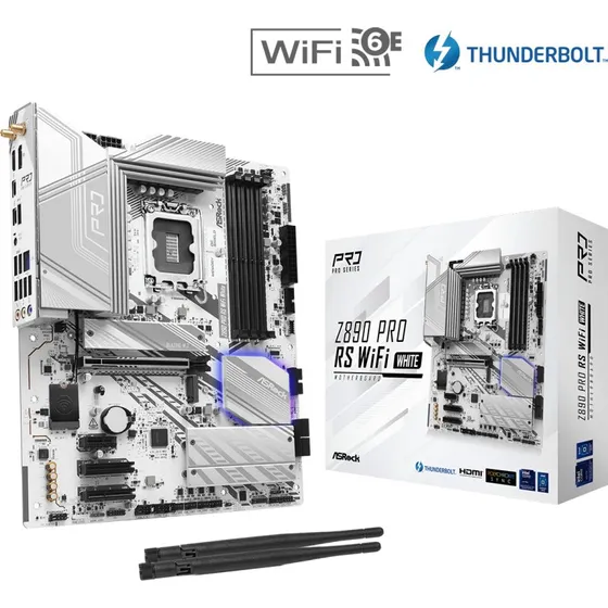 ASRock Z890 Pro RS WiFi White ATX LGA-1851 – Intel Z890