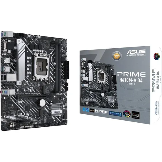 ASUS PRIME H610M-A D4-CSM Micro-ATX (LGA1700)