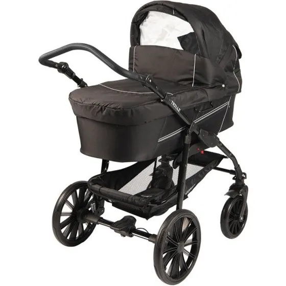 Trille Dream Light barnevogn - Sort Alligator