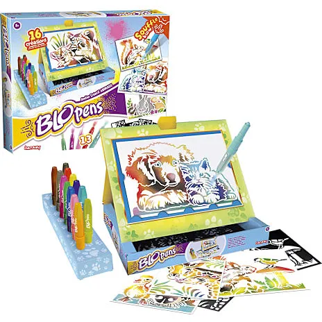 Blopens kreativ workshop med dyremotiver