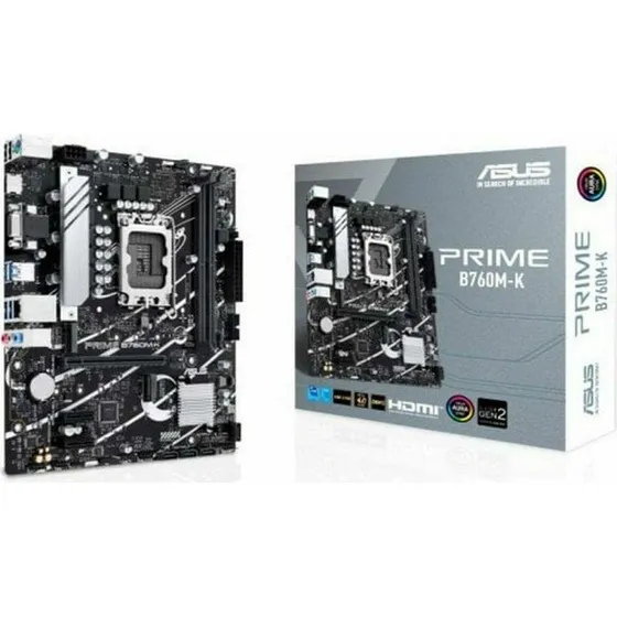 Asus PRIME B760M-K bundkort LGA 1700 (mATX, DDR5)