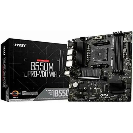 MSI B550M PRO-VDH WIFI mATX bundkort (AM4)