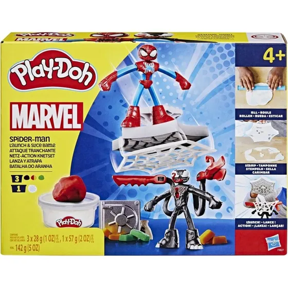 Play-Doh Marvel Spider-Man Launch & Slice Battle sæt