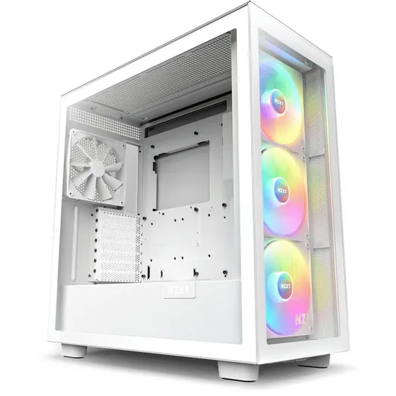 NZXT H7 Elite 2023 White Miditower (RGB, Hærdet glas)