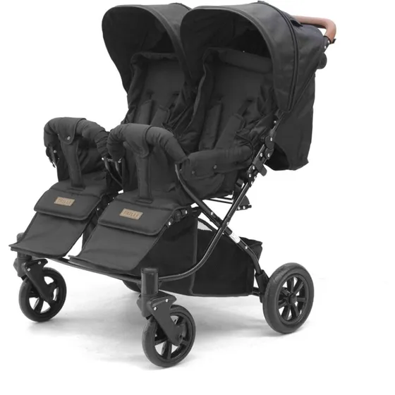 TRILLE Beba Light tvillingeklapvogn – sort