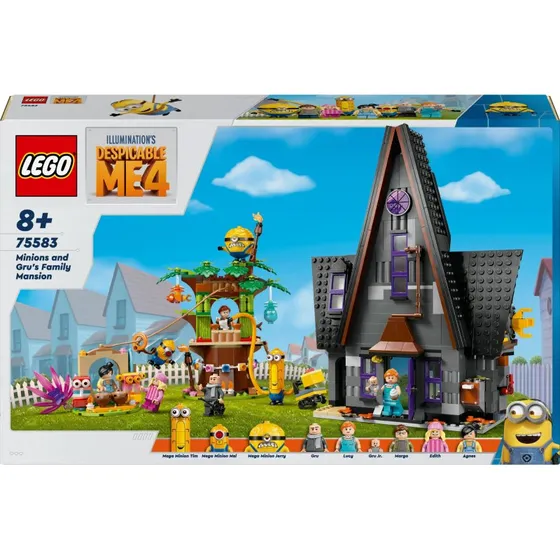 LEGO 75583 Minions og Grus familiepal (Grusomme Mig 4)