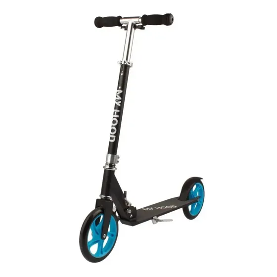 My Hood 200 Løbehjul - Sort/Turkis, 200 mm hjul