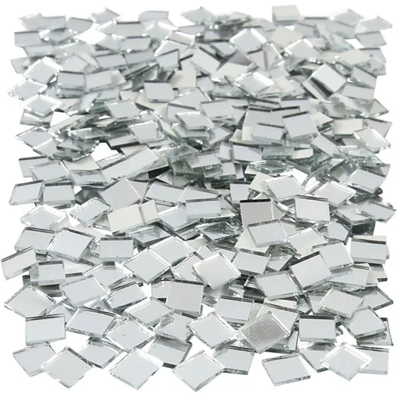 Spejlmosaik 10×10 mm, 500 stk – 2 mm tykkelse
