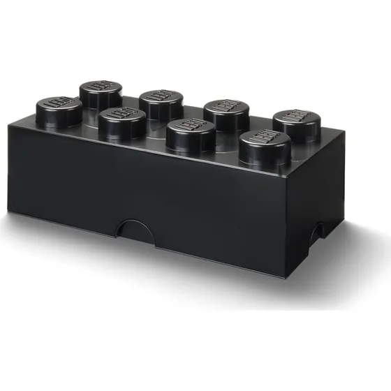 LEGO 8-knops opbevaringsklods, sort