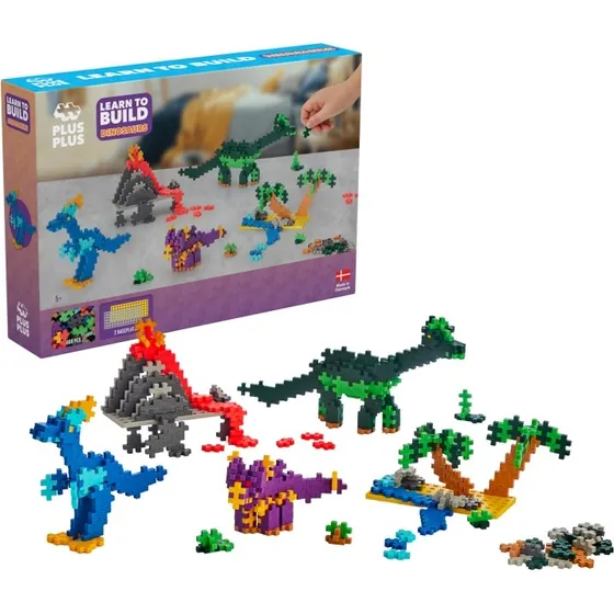 Plus-Plus Learn to Build Dinosaurer - 500 dele
