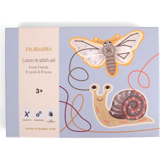 Filibabba Lr at brodere - Skovens dyr (broderist uden nl)