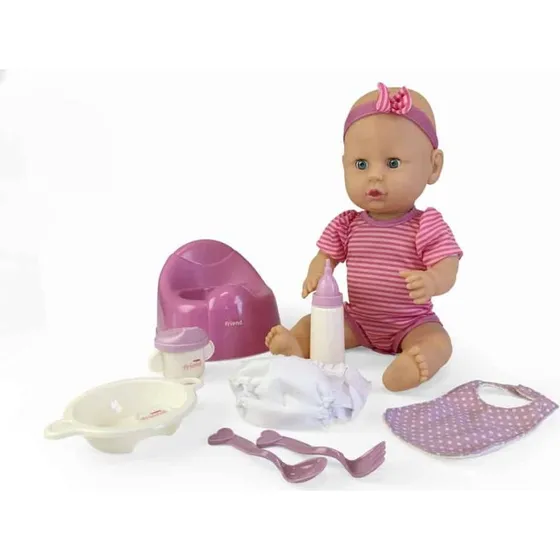 Happy Friend Maja New Born dukke 40 cm legesæt