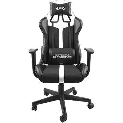 FURY Avenger XL gamingstol  sort/hvid, polstret (max 150 kg)