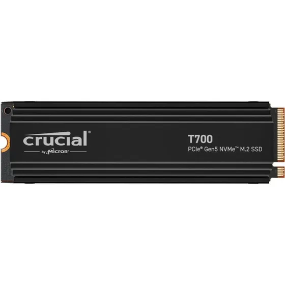 Crucial T700 2TB PCIe 5.0 NVMe M.2 SSD med heatsink