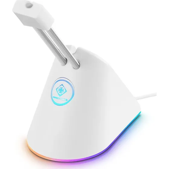 Deltaco GAM-044-W-RGB Gaming musebungee, hvid, RGB