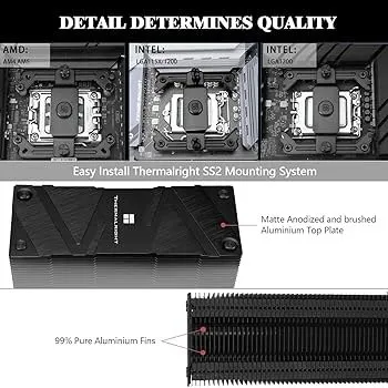Thermalright Assassin Spirit 120 EVO Dark CPU-luftkøler