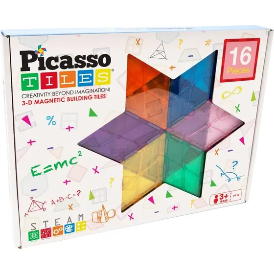 PicassoTiles 16-dele magnetisk geometrist