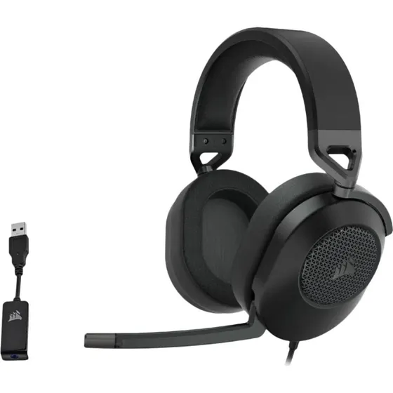 CORSAIR HS65 SURROUND Gaming Headset (kablet) – Carbon/Sort