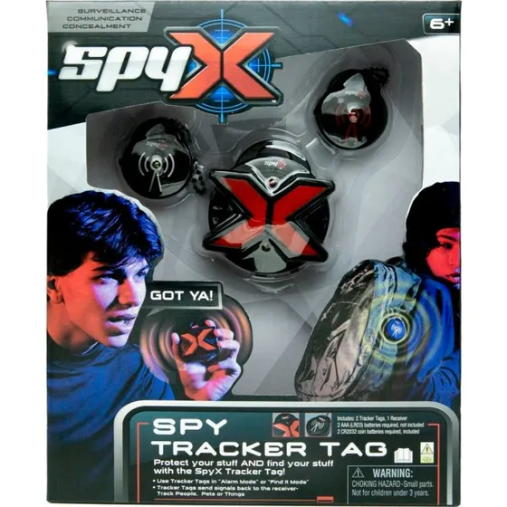 SpyX Alarm- og sporingssæt med Tracker Tags