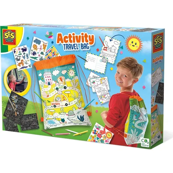 SES Creative Rejserygsæk med Aktiviteter (3+ år)