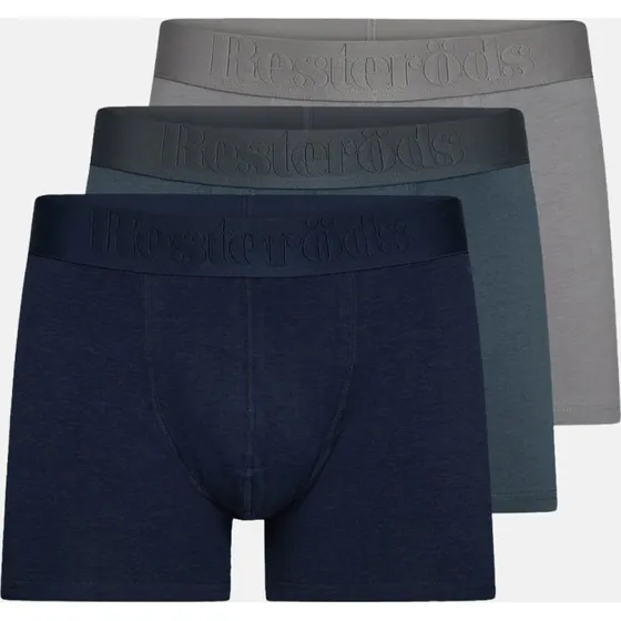 Resteröds 3-pak bambus boxershorts - grå/grøn/navy