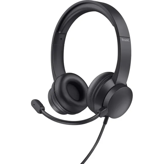 Ayda PC-headset USB, sort