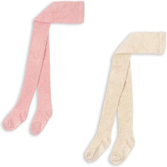 Konges Sløjd Rose Mix 2-pak Rib Strømpebukser