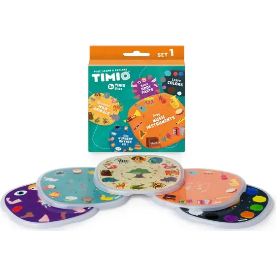 TIMIO Disc-st 1  Vilde dyr, Brnerim, Farver, Musik & Kropsdele