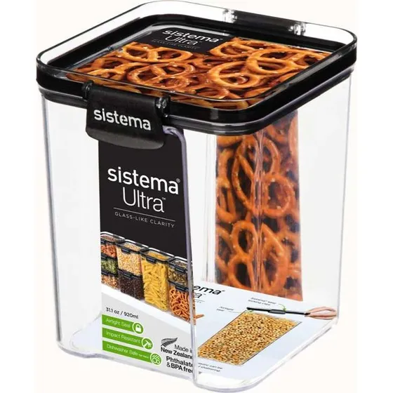 Sistema Tritan Ultra Square 920 ml – Sort