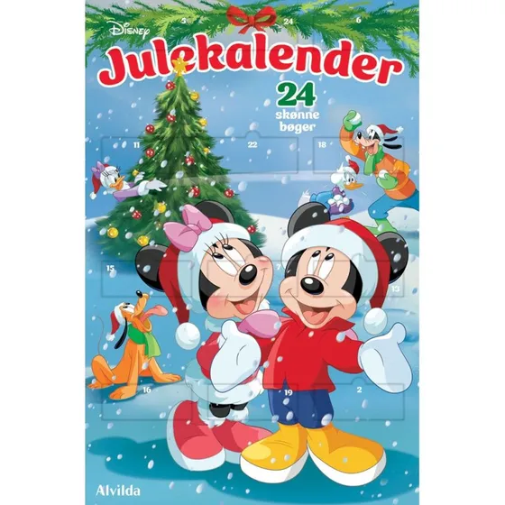Forlaget Alvilda Disney Julekalender 2025 – 24 historiebøger