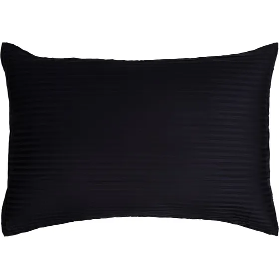 Borg Living pudebetrk 70x100 cm  100% bomuldssatin, mrkebl striber