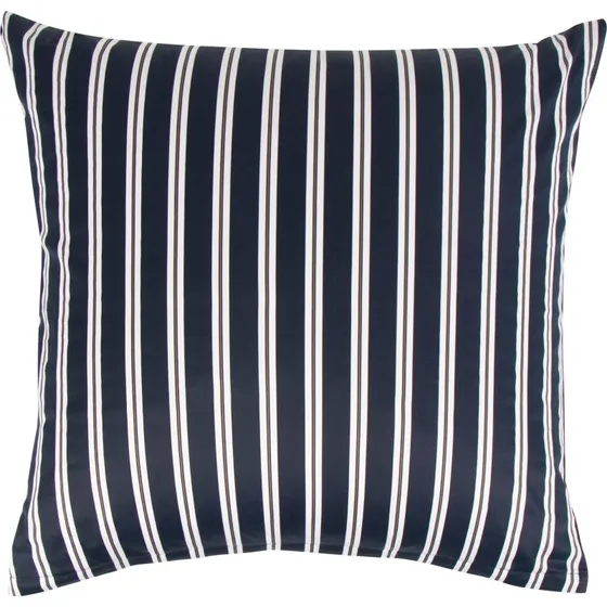 By Night Pudebetrk 60x63 cm - Bl stribet bomuldssatin