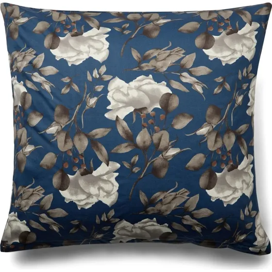 By Night pudebetrk 60x63 cm  Bomuldssatin Blossom Blue