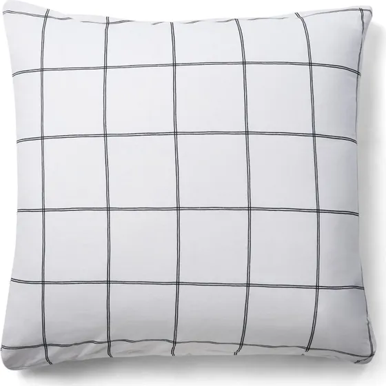 Nordstrand Home pudebetrk 60x63 cm 100% bomuld - hvid med sorte tern