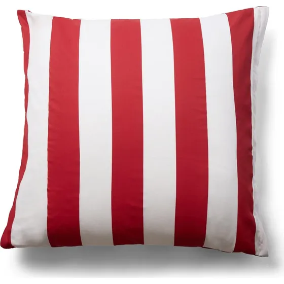 By Night Pudebetrk 60x63 cm Nordic Stripe - Rd/Hvid