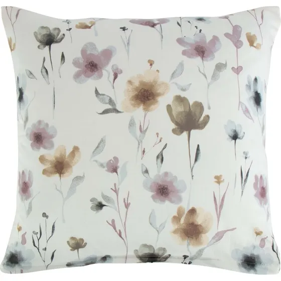 By Night Pudebetrk 60x63 cm 100% bomuldssatin  Flower hvid