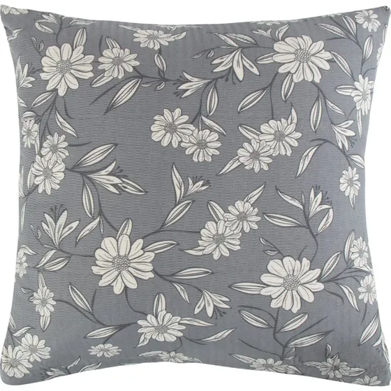 Borg Living Pudebetrk 60x63 cm Grey Leaves - Gr krepp