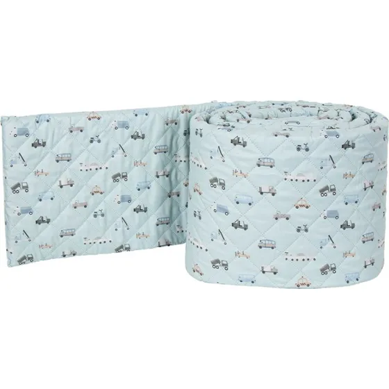 Nordstrand Home sengerand 360x30 cm  Pastel bl med biler