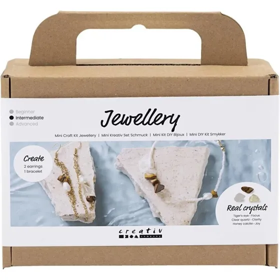 Mini DIY Kit Smykker – Krystalhalskæde