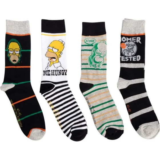 The Simpsons herrestrmper 4-pak str. 40-42