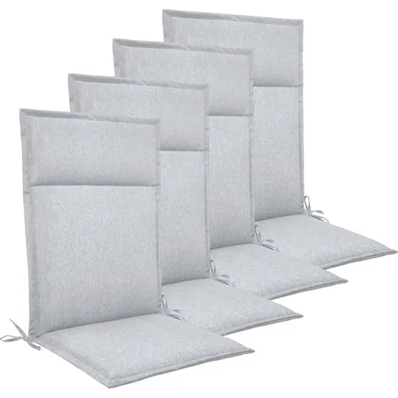 Nordstrand Home havehyndepakke til positionsstol 4 stk.  lysegr