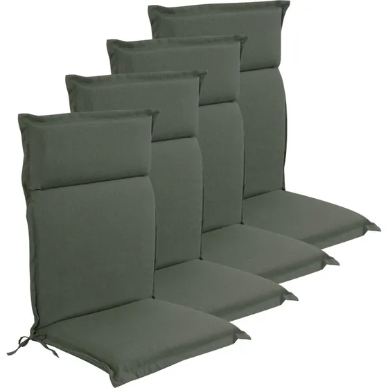 Nordstrand Home Luksus PLUS havehynder 4 stk til positionsstol, grøn