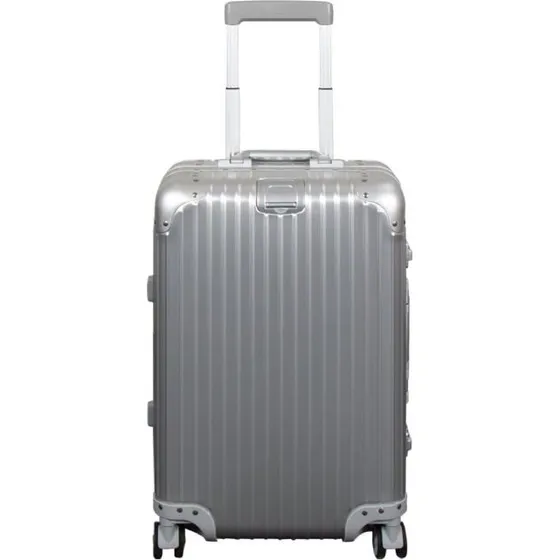 Ukendt mrke Aluminiums kabinekuffert 36 L  Slv 55x36x20 cm