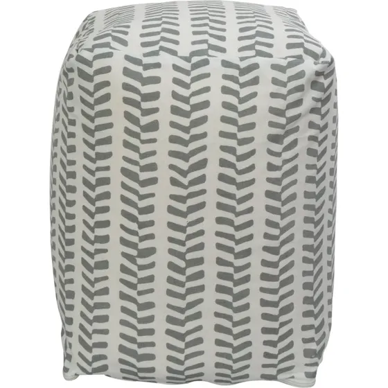 Nordstrand Home Sidepuf 28x28x40 cm  lysegr mnster