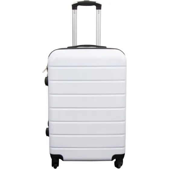 Kuffert Hardcase Mellem 59 cm, Hvid, 69 L, 4 hjul