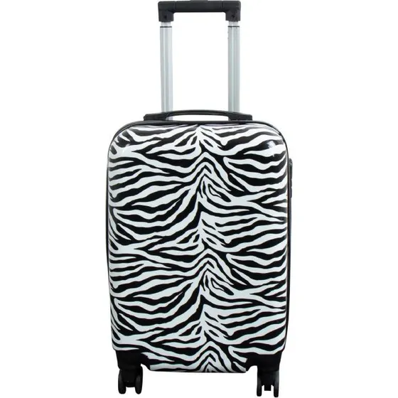 Uden mærke Kabinekuffert Hardcase Zebra 37L (51x36x24 cm)