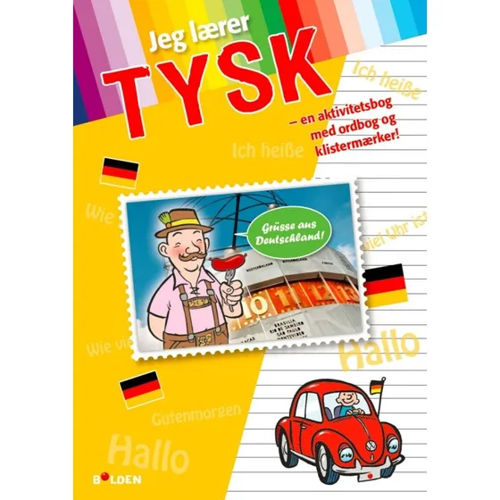 Jeg lrer  Tysk aktivitetsbog med ordbog og klistermrker