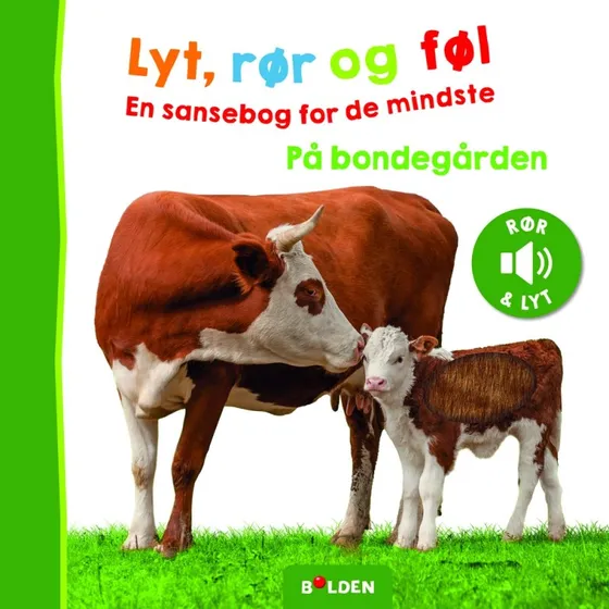 Lyt, rr og fl: P bondegrden  papbog med dyrelyde